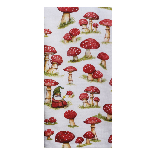 Mushrooms Terry Towel
