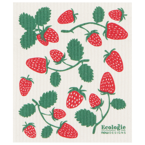 SALE!  Strawberries Swedish Dishcloth
