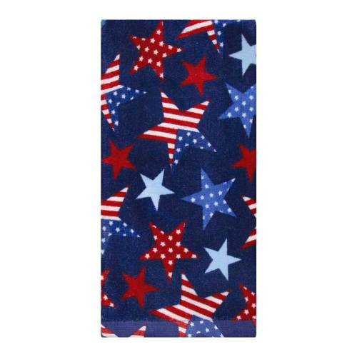 Patterned Stars Allover Terry Towel