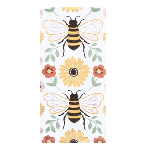 Daisies & Bees Kitchen Towel