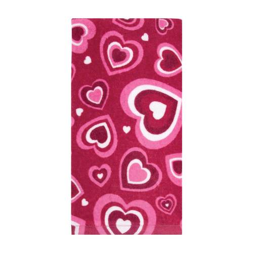 Radiating Love Red Terry Towel