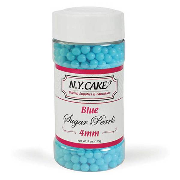 4mm Blue Sugar Pearls