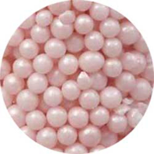 3mm Pink Pearlized Sugar Pearls