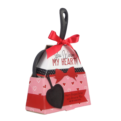 LTD QTY!  Heart Shaped Skillet with Brownie Mix