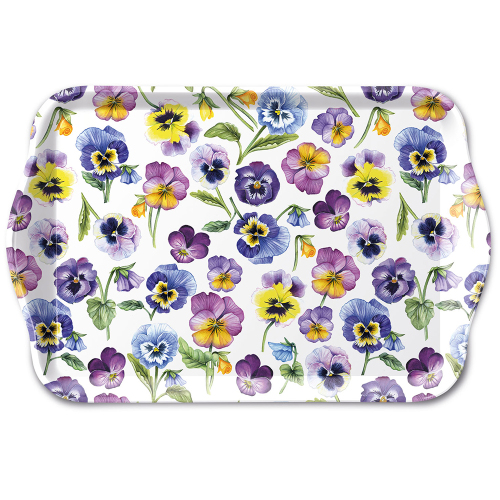 Pansies All Over Small Tray