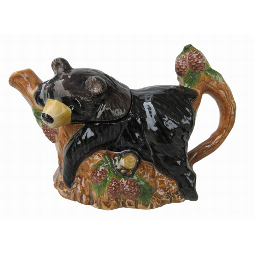 Black Bear Teapot