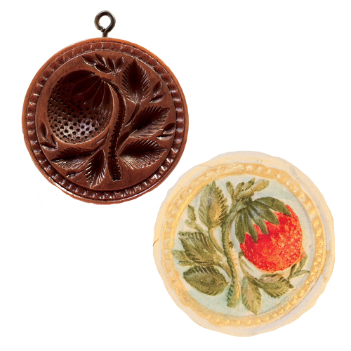 Sweet Strawberry Springerle Cookie Mold