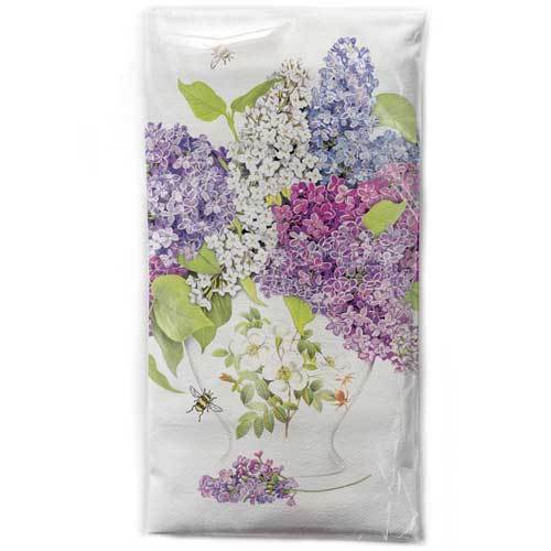 Lilacs in Vase Flour sack Towel