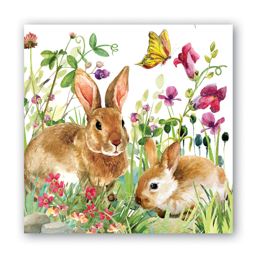 Bunny Meadow Lunch Napkins