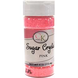 Pink Large Crystal Sparkling Sugar