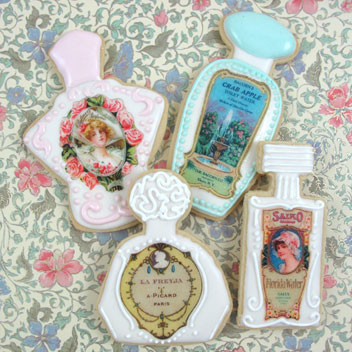 Vintage Perfume Bottle Cookies How-To