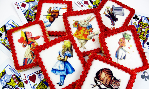 Alice in Wonderland Cookies How-To