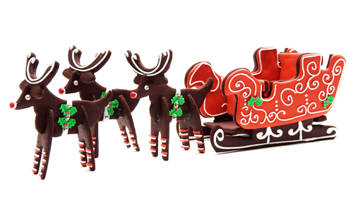 3D Reindeer & Sleigh Cookies How-To