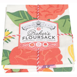 SALE!  Flowers of the Month Flour Sack Towel Set