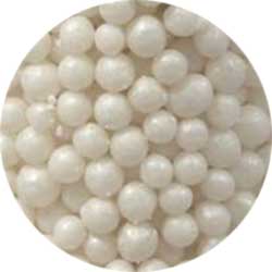 3mm White Pearlized Sugar Pearls