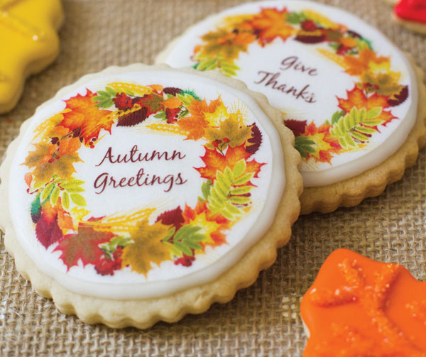 Autumn Wreath Cookies