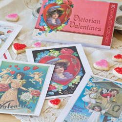Victorian Valentines Postcard Book