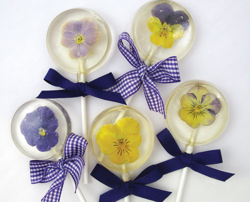 How To Make Hard Candy Lollipops With Edible Flowers