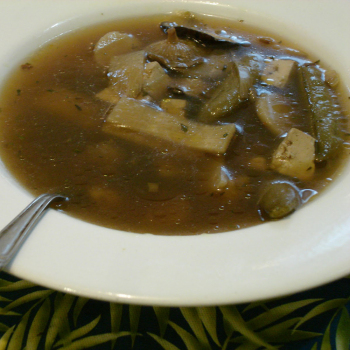 Shiitake Mushroom and Tofu Soup