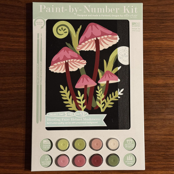 Bleeding Fairy Helmet Mushroom Paint-By-Number Kit 