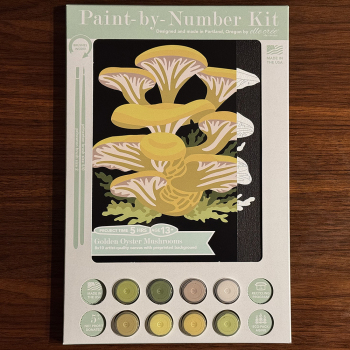 Golden Oyster Mushroom Paint-By-Number Kit 