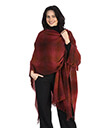 Lambswool Ruana of Red Color Lifestyle Gaelsong