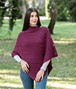 Celtic Knots Traditional Cowl Neck Poncho