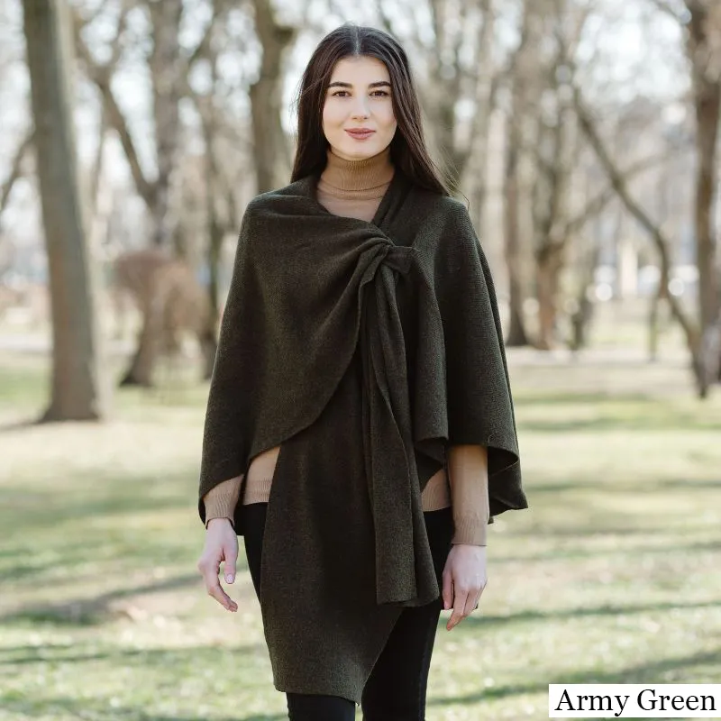 Ladies Asymmetrical 100% Lambswool Shawl  view 3