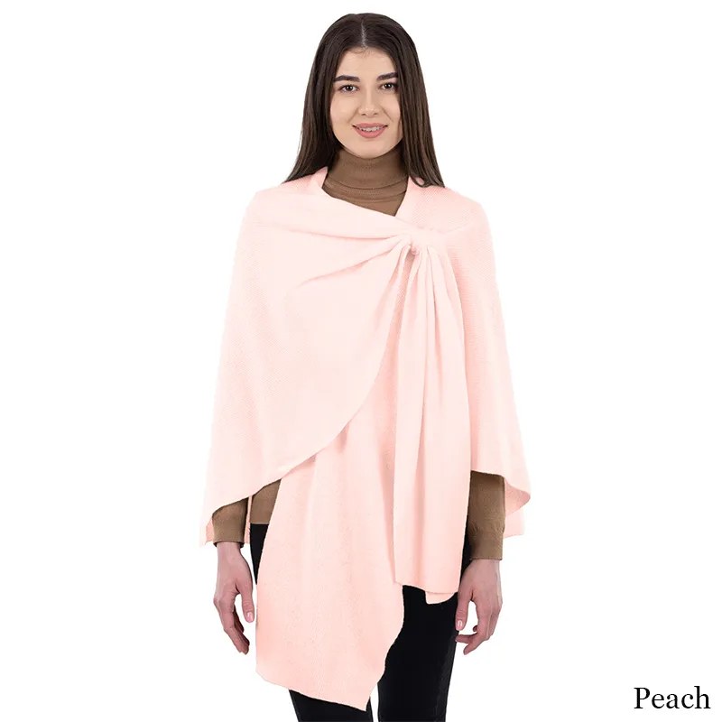 Ladies Asymmetrical 100% Lambswool Shawl  view 6