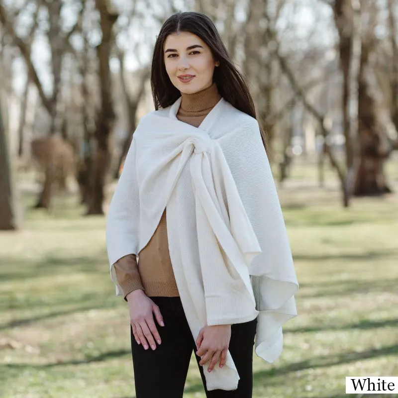 Ladies Asymmetrical 100% Lambswool Shawl  view 2