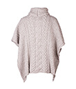 Aran Supersoft Merino Poncho with Cowl Neck view 7