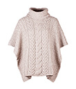 Aran Supersoft Merino Poncho with Cowl Neck view 4