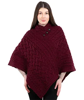 Ladies' Cable Knit Poncho