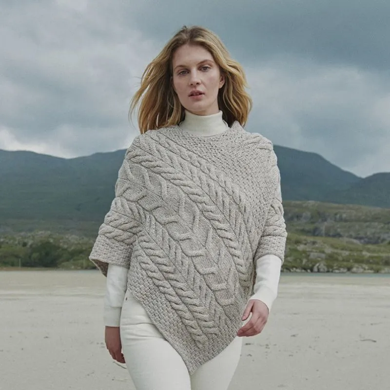 SuperSoft Merino Ladies Irish Poncho 