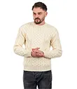 Men's Traditional Heavyweight Aran Sweater view 10
