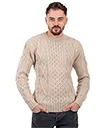 Men's Traditional Heavyweight Aran Sweater view 9