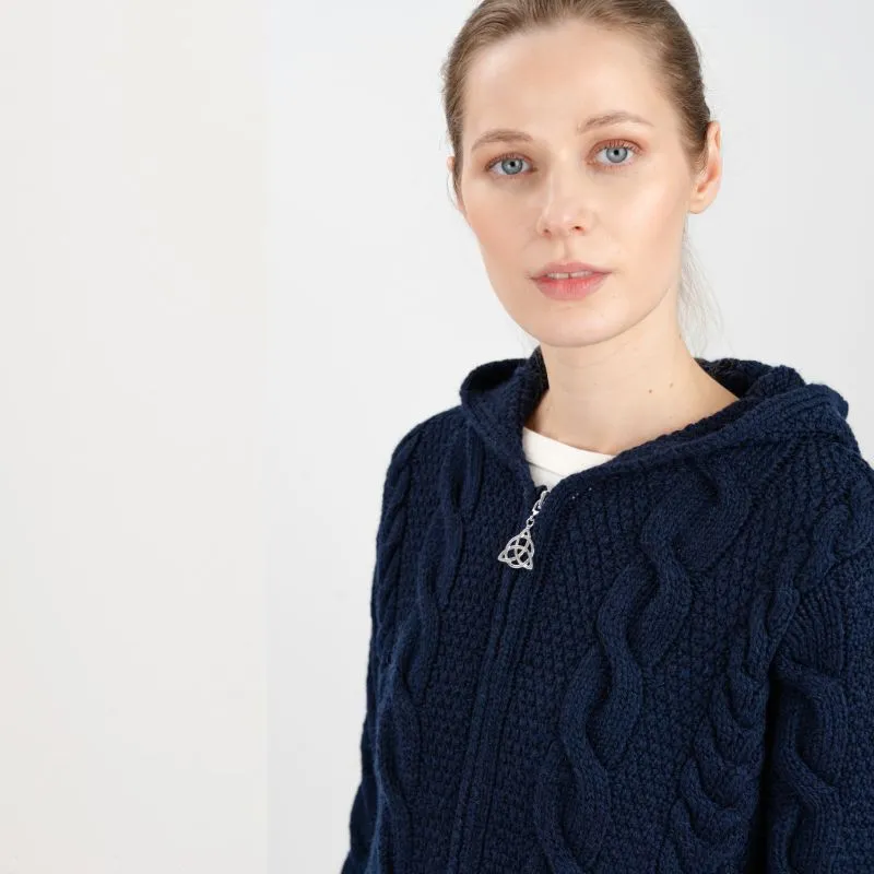 ウィンダンシー ニット Cable Knit Hooded Sweater Cable Knit Hooded