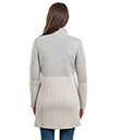 Ladies Herringbone Wool Coat Grey 3 Gaelsong