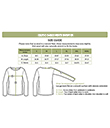 Celtic Cable Mens Sweater Size Chart Gaelsong