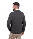 Celtic Cable Zip Cardigan Charcoal 4 Gaelsong