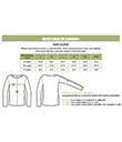 Celtic Cable Zip Cardigan Size Charts Gaelsong