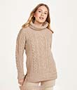 Polo Sweater Made of Wicker Merino Wool Lifestyle Gaelsong