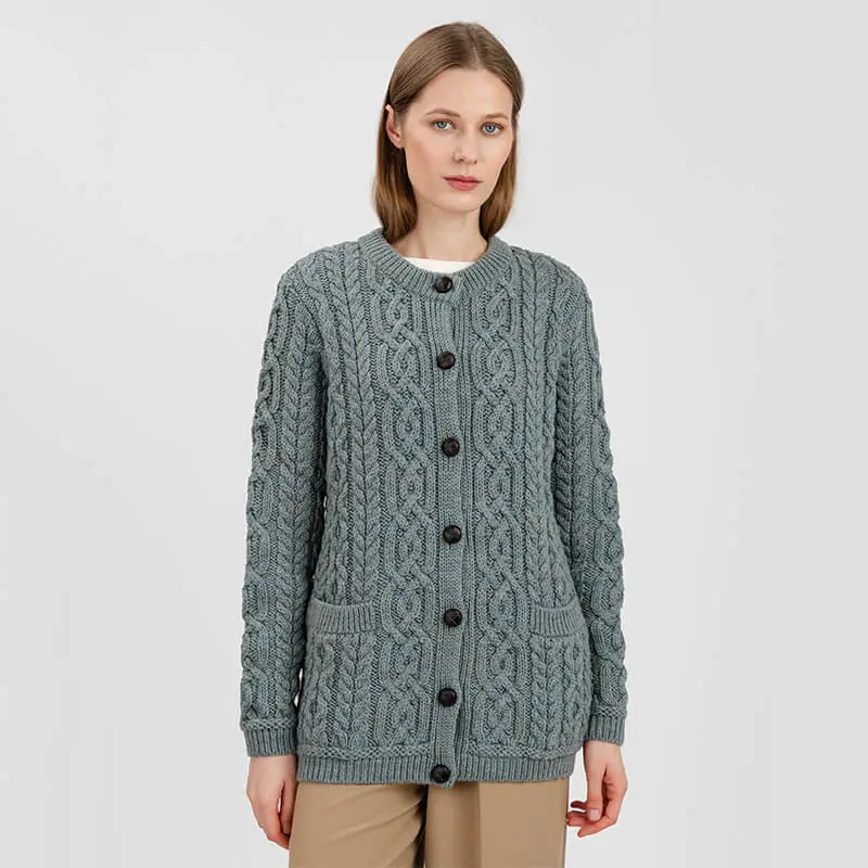 Traditional Ladies Irish Lumber Cardigan