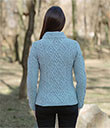 Ladies Berry Cable Knit Aran Sweater view 14