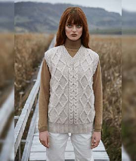Knit Fisherman Irish Wool Vest