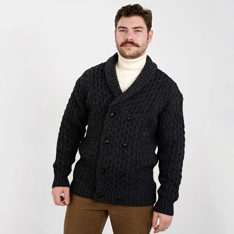 Double Breasted Shawl Irish Cardigan | Gaelsong