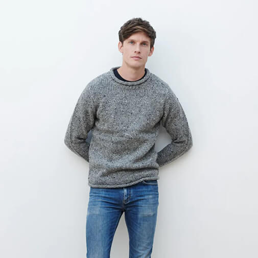 Donegal Wool Roll Neck Sweater