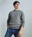 Donegal Wool Roll Neck Sweater view 2
