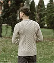 Men's Traditional Heavyweight Aran Sweater view 6