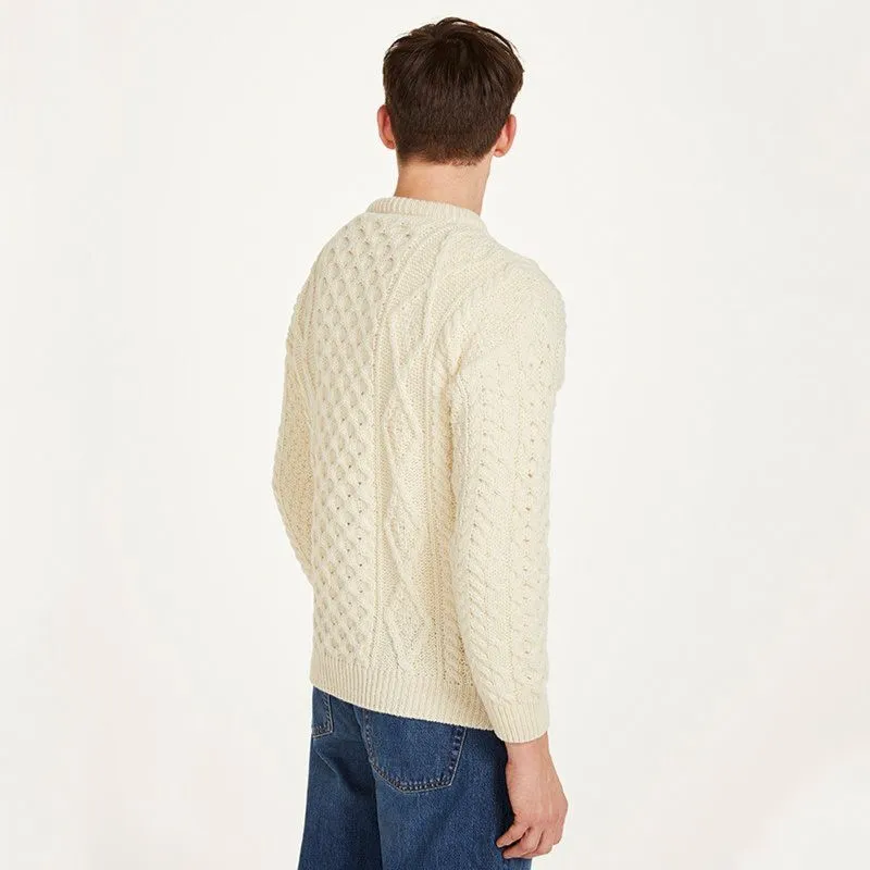 A20318 Color ARAN Mens Aran Honeycomb Fisherman Jumper Wool Gaelsong